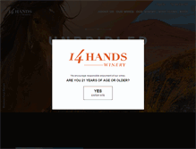 Tablet Screenshot of 14hands.com